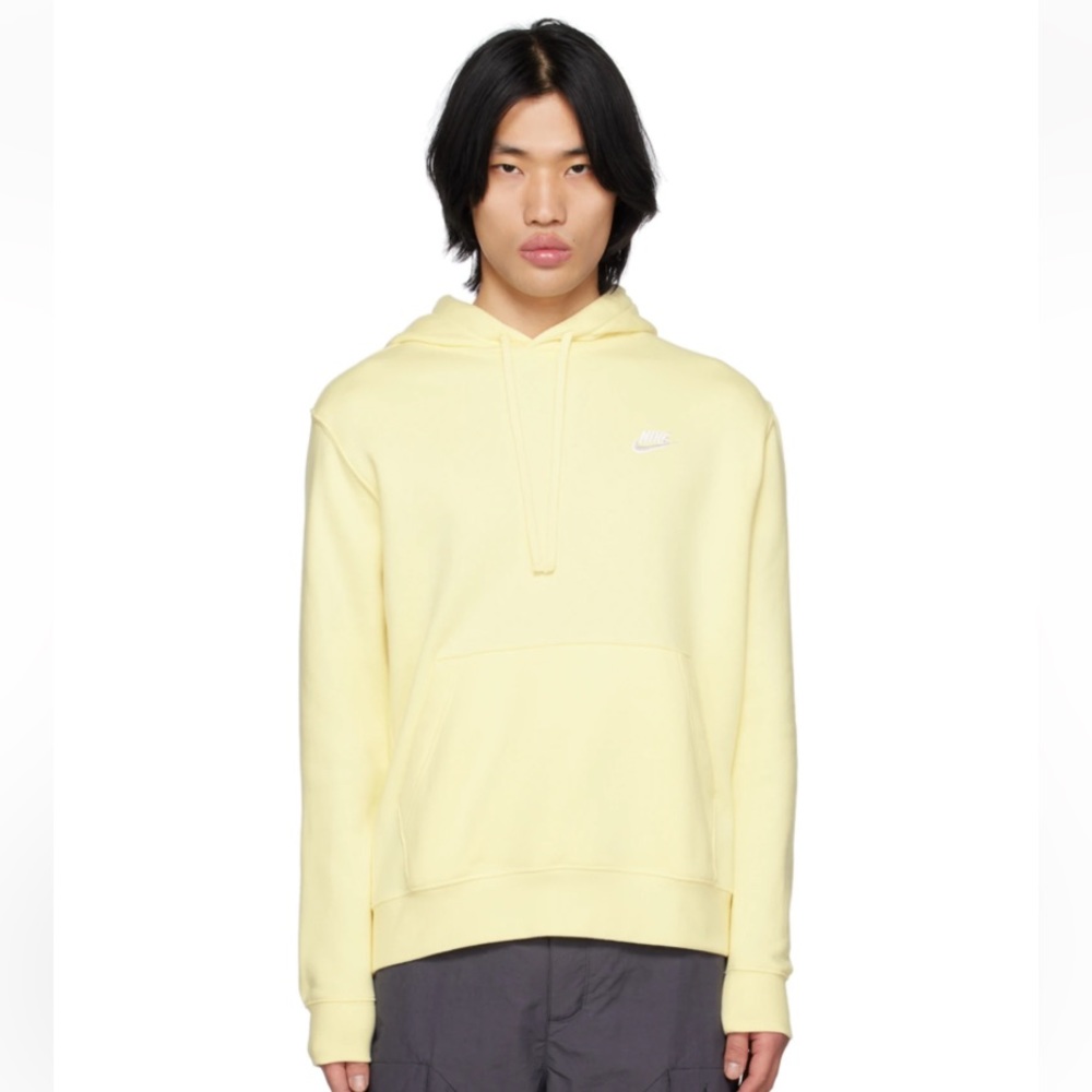 Nike Light Yellow Sportswear Club Fleece